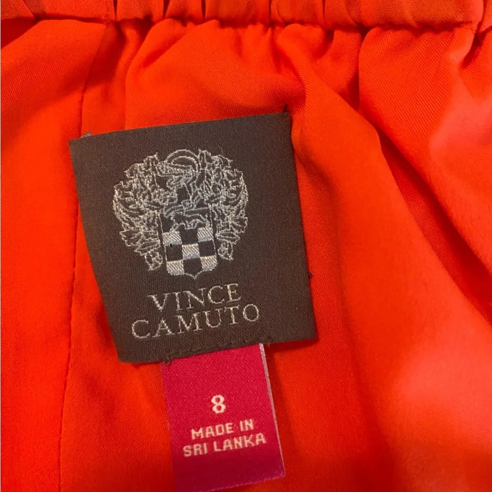 Vince camuto off the shoulder straight dress size 8 coral orange color - Picture 5 of 8
